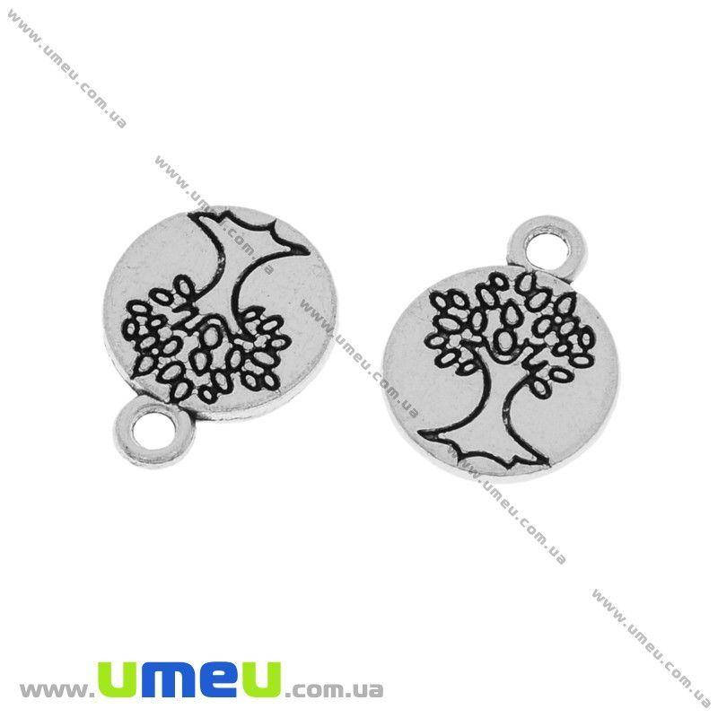 

Подвеска металлическая Дерево (двухстор.), Античное серебро, 15х11 мм, 1 шт (POD-031502)