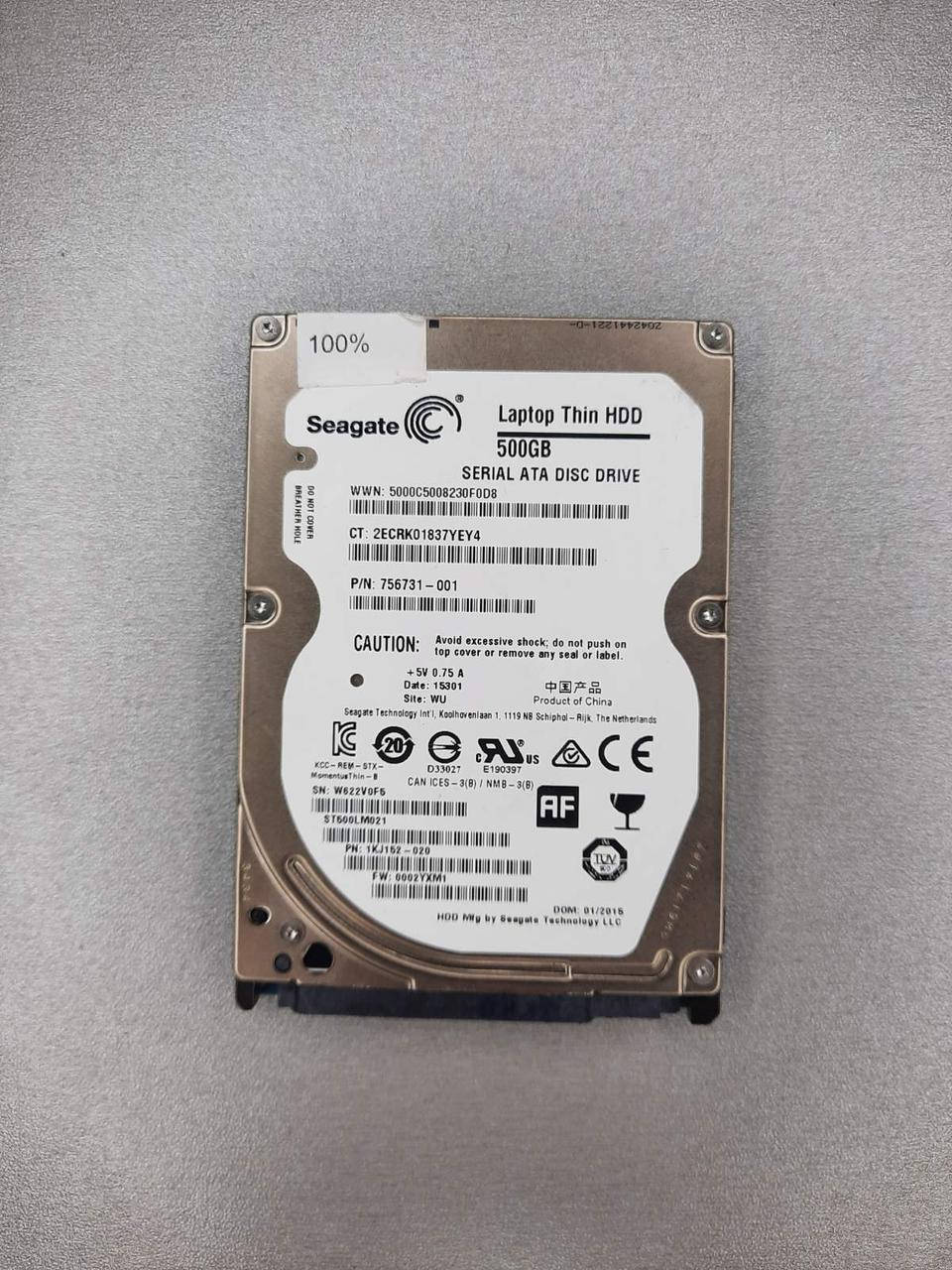 

HDD 2,5 500 ГБ Seagate Slim ST500LM021 7200rpm 32MB (SATA) (Б\У)