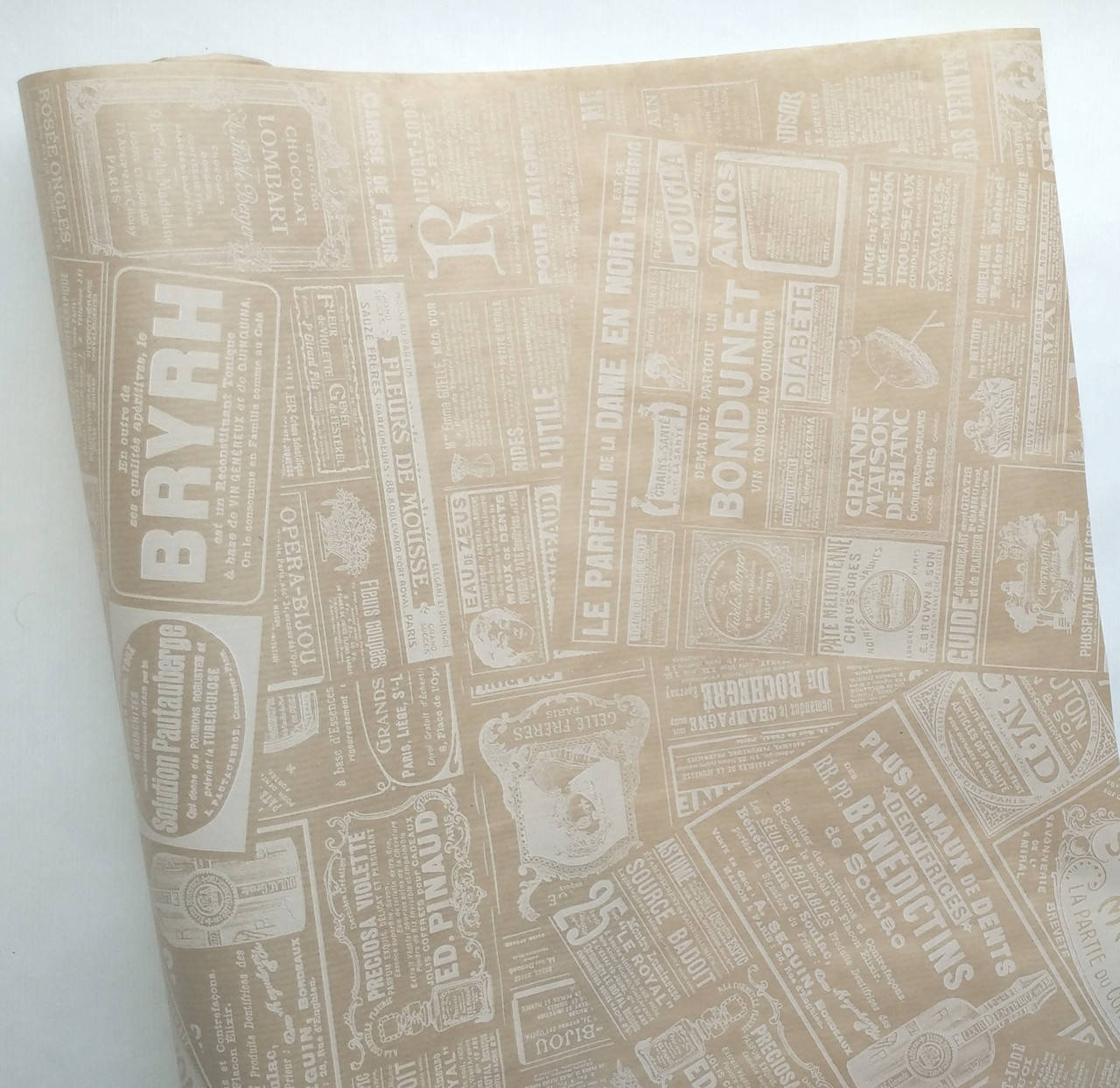 

Бумага флористическая "Газета-реклама" на крафте