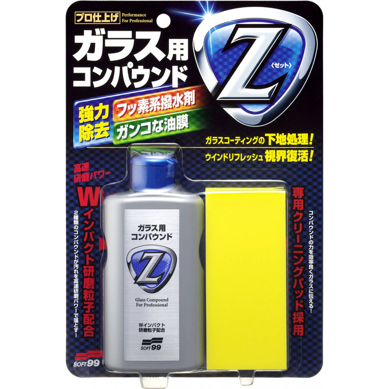 

Очиститель стекол абразивный SOFT99 Glass Compound Z 100мл 195029