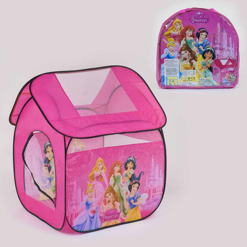 

Палатка детская розовый домик 112*102*114см, 8009Р сумка 36*35см