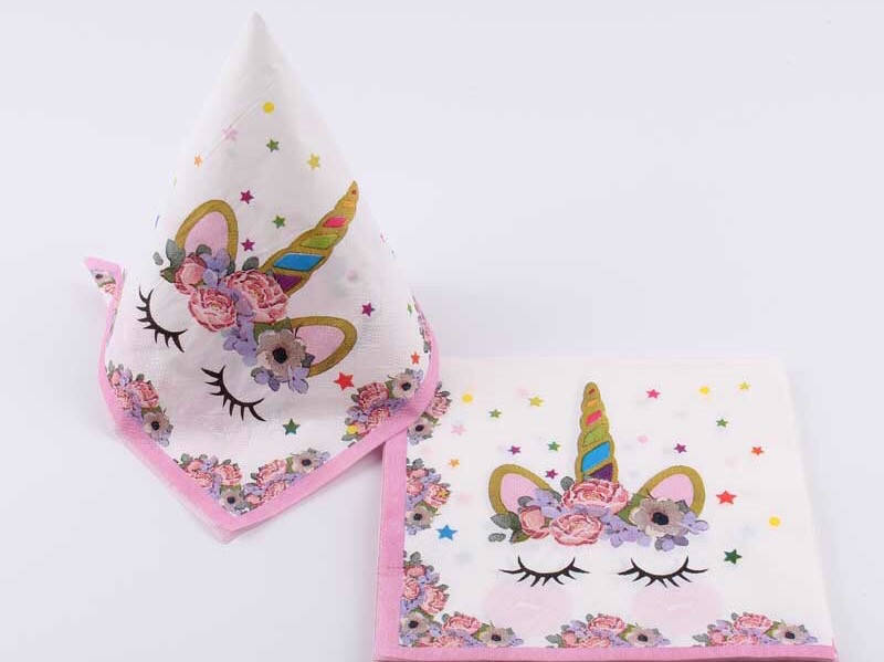 

Салфетки "Единорог цветы"