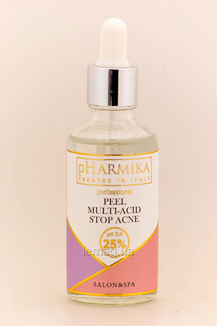 

pHarmika Мультикислотный пилинг STOP ACNE 25% РН 3.0 PEEL MULTI-ACID STOP ACNE, 50 мл