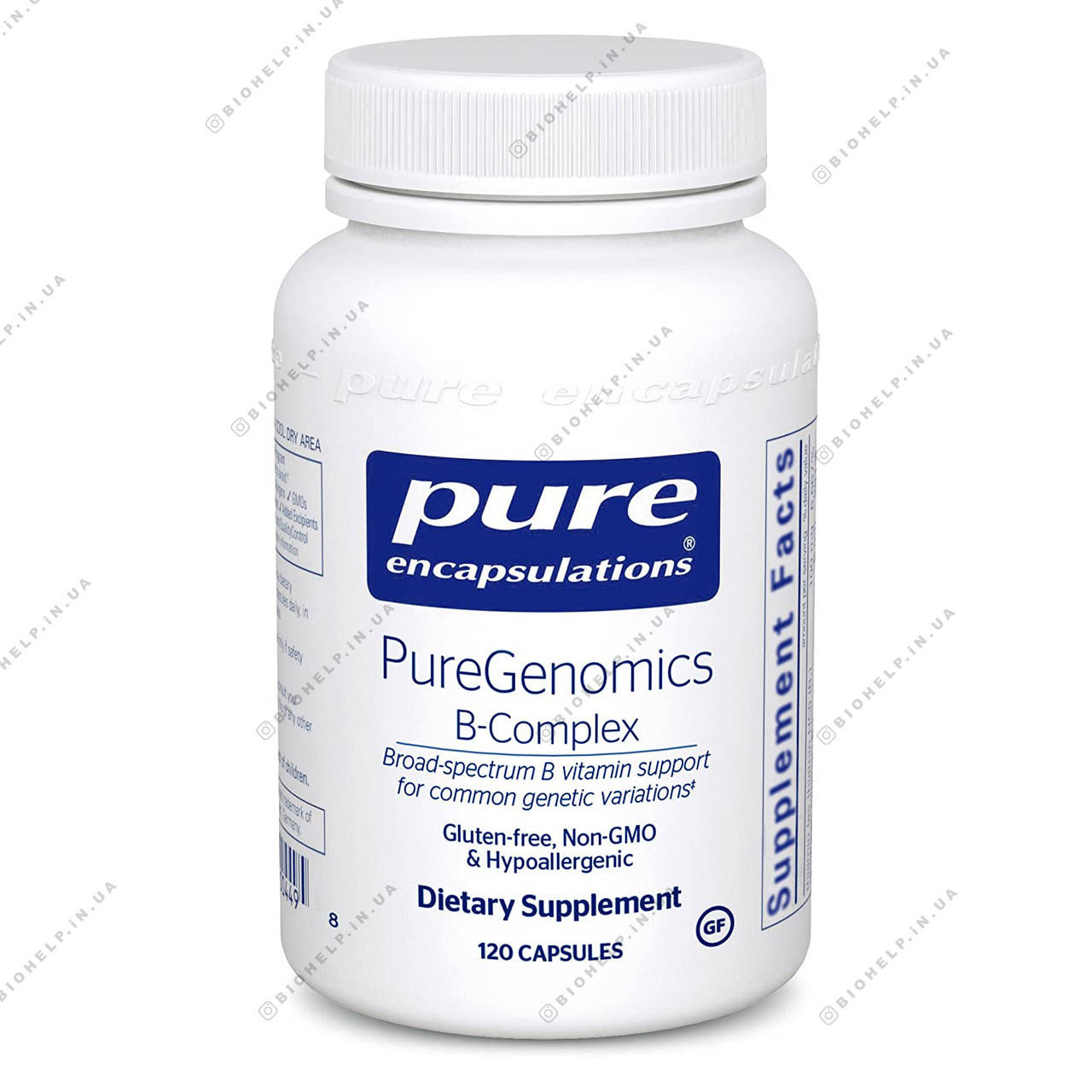 

PureGenomics B-Complex Пьюр В геномикс комплекс 120 капс