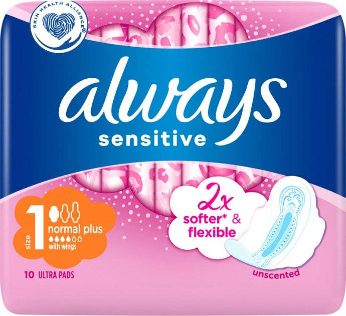 

Гігієнічні прокладки Always Ultra Sensitive Normal (Розмір 1) 10 шт