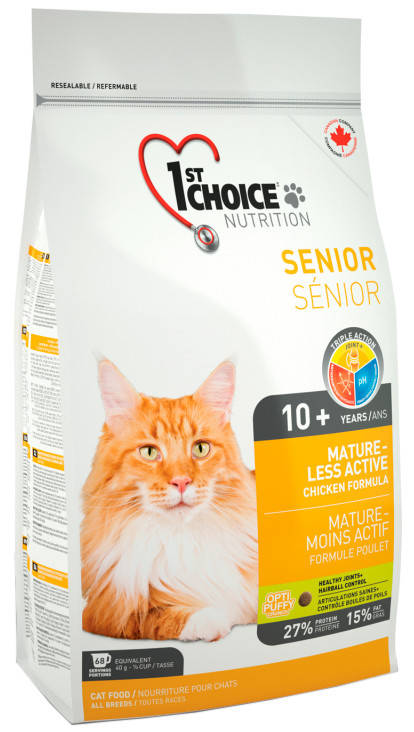 

1st Choice Senior Cat с курицей, 2,72 кг