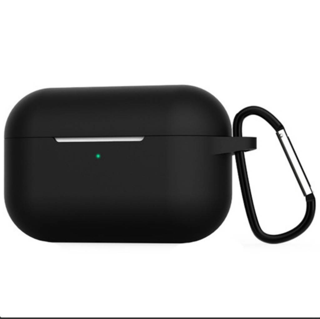

Чехол футляр для наушников AirPods Pro силиконовый черный