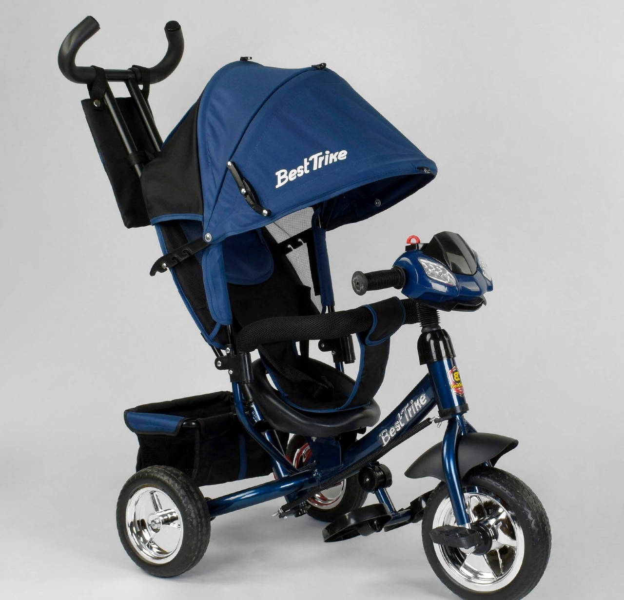 

Велосипед детский трехколесный Best Trike 6588 синий, колесо пена, фара