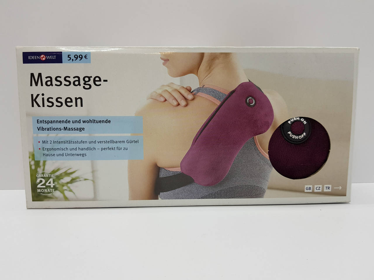 

Массажная подушка Ideen Welt TF-F0119, бордовая, Германия