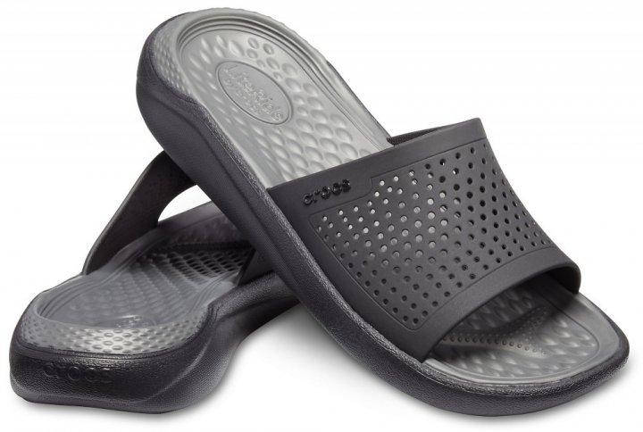 

Мужские кроксы Crocs LiteRide Slide BLACK, Черный
