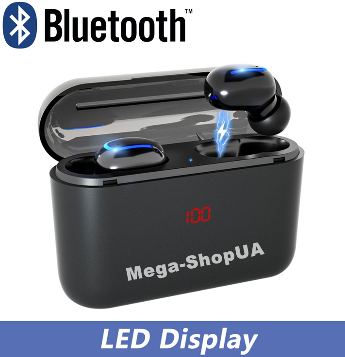 

Беспроводные вакуумные наушники и гарнитура Bluetooth блютуз Q-32 для телефона смартфона. Бездротові навушники, Черный