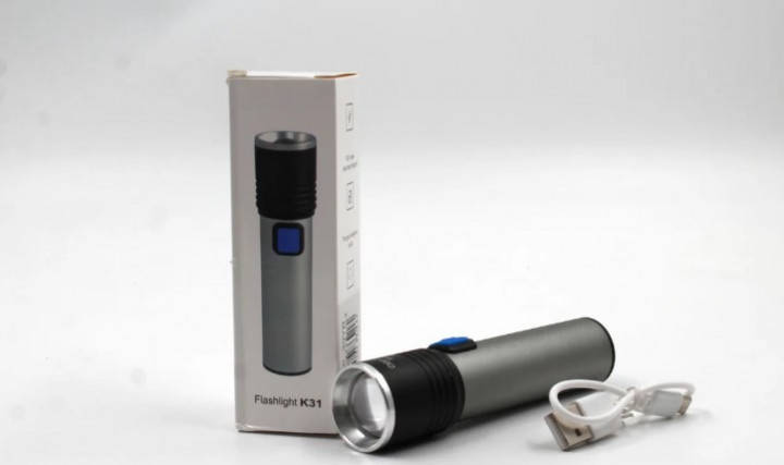 

Ручной фонарь BL K31 USB CHARGE, Черный