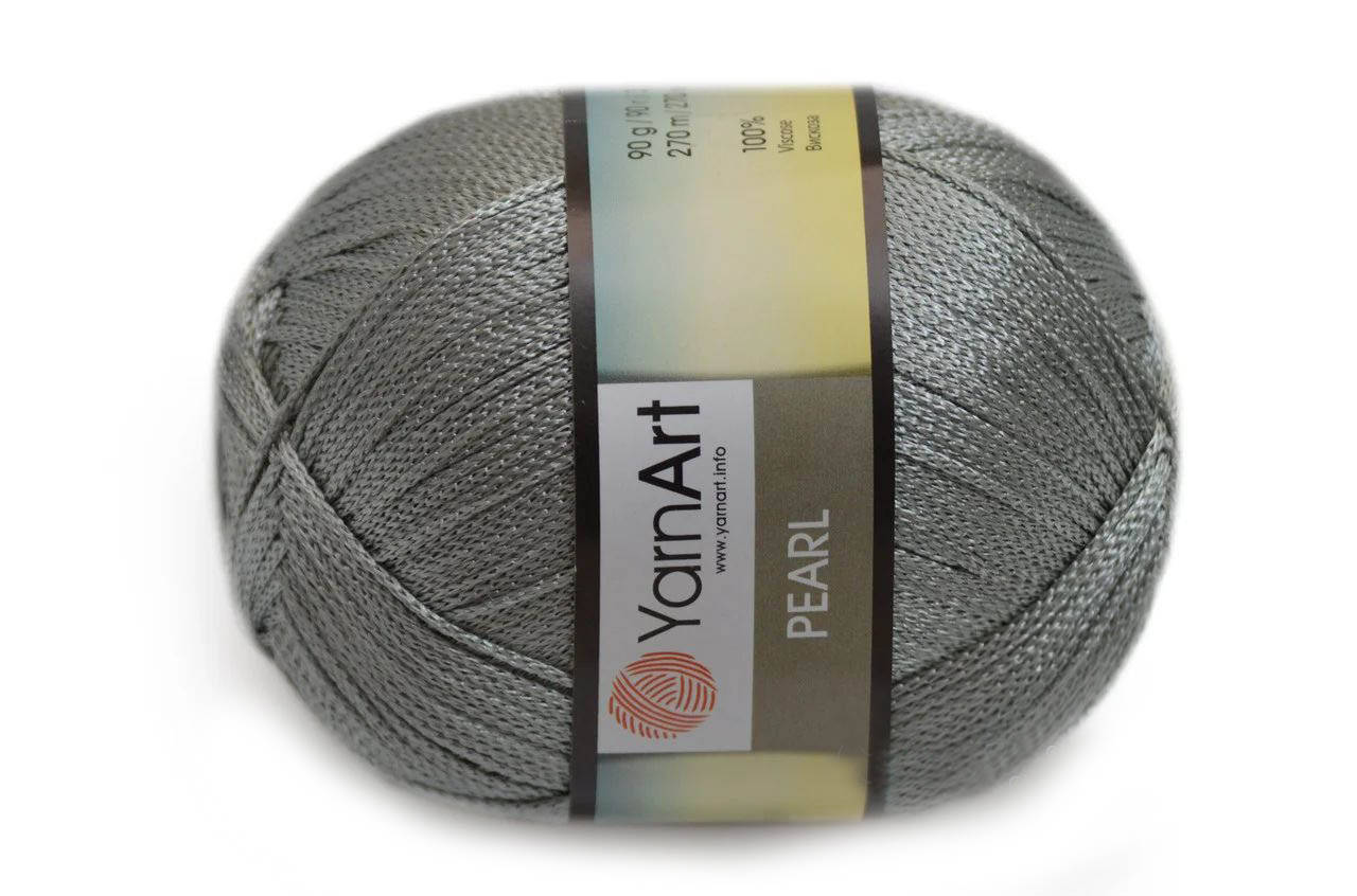

YarnArt Pearl, Стальной №114, Серый