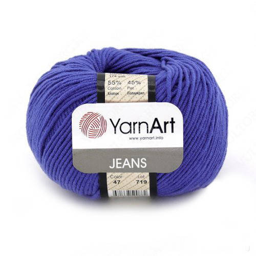 

47 Пряжа YarnArt Jeans темно-голубой