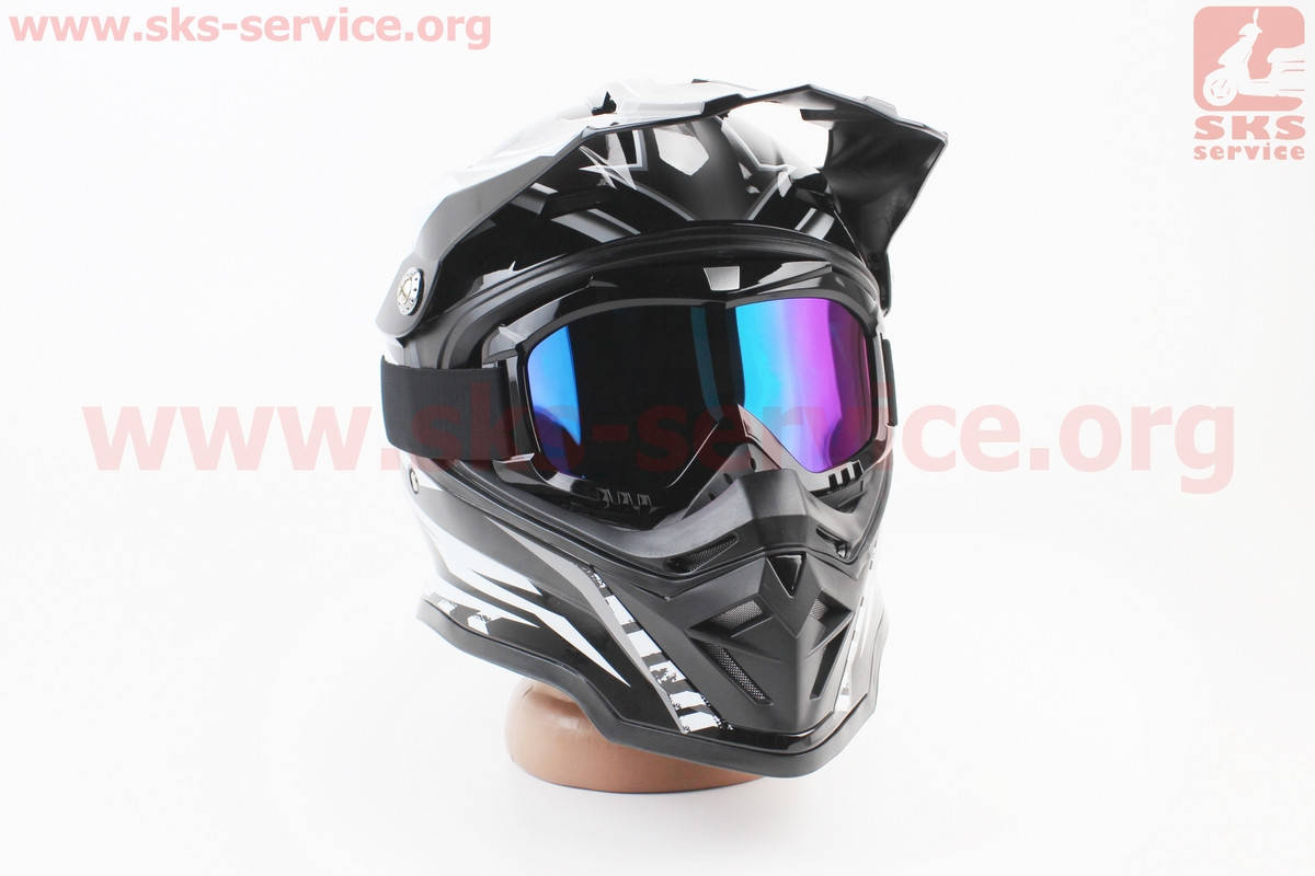 

Очки кроссовые/эндуро/АТV, черные (хамелеон стекло), MT-016