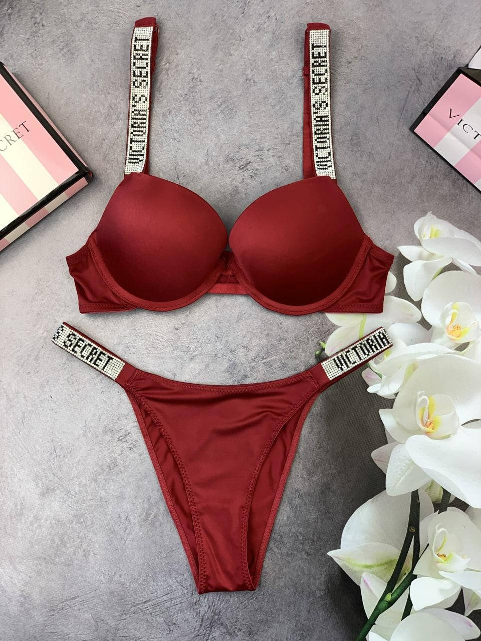 

Комплект Нижнего белья Victoria’s Secret Стразы