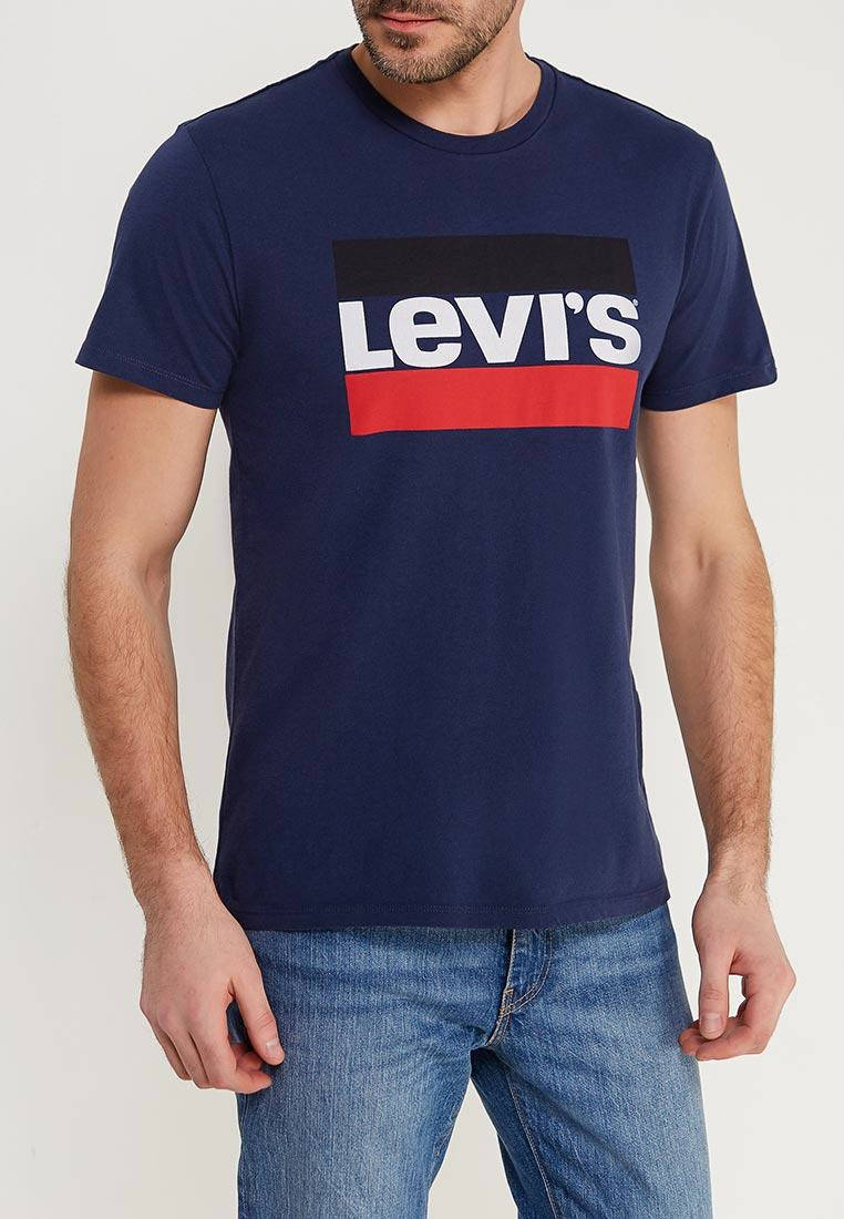 

Мужская футболка в стиле Levis | левис логотип принт XL