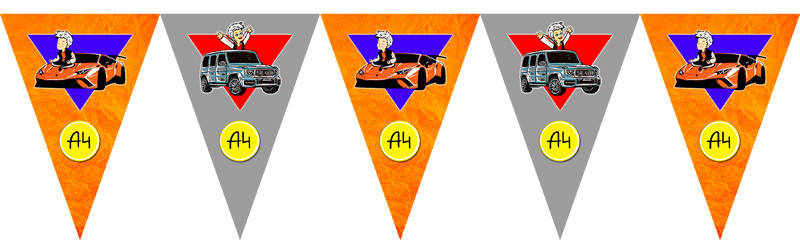 

"Влад А4" Микс - Вымпел, 10 флажков