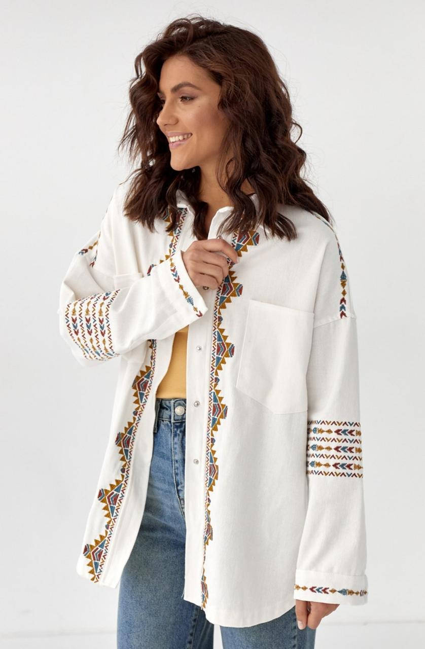 

Рубашка-пиджак вышитая, Разные цвета