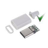 

Штекер USB Type-C, для передачи данных и зарядки, белый