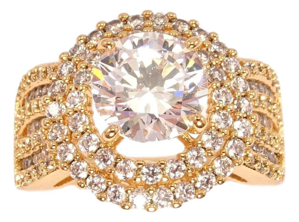 

Кольцо ХР Позолота 18K "Ослепительное великолепие" р.16.5