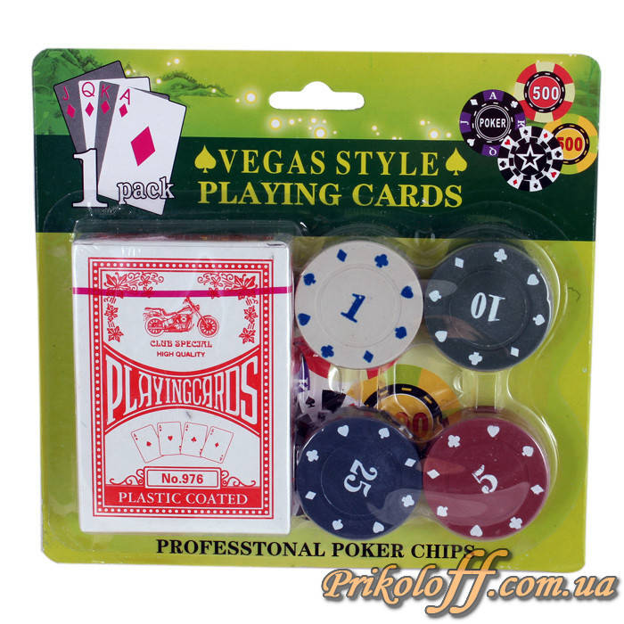 

Покерный набор "Карты + фишки", покерний набір