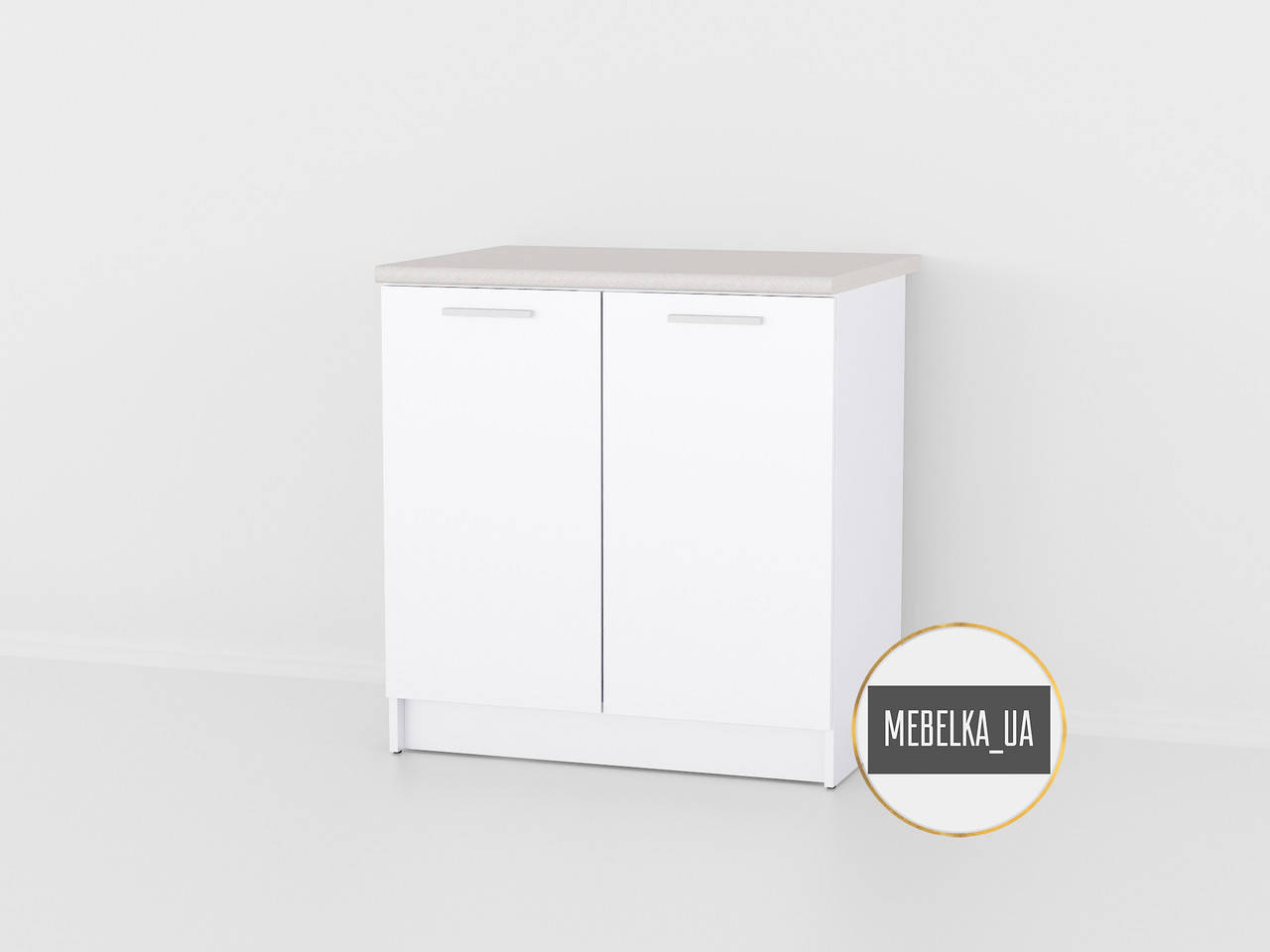 

Тумба низ, тумба кухонная, кухонная мебель, шкаф кухонный 800мм, К-16 (без столешницы), Белый