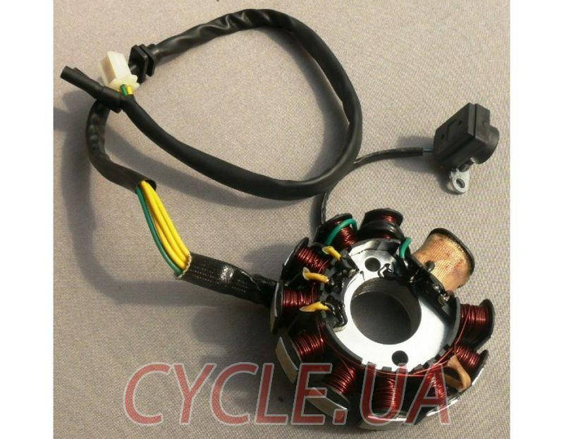 

Генератор (статор) скутер 4т GY6-150cc 10+1 (11 катушек)