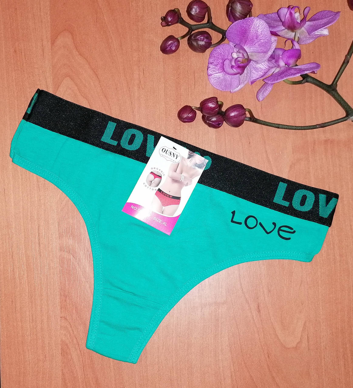 

Трусики тонг женские LOVE хлопок 48-50 (2ХL) размер. Женское нижнее бельё. Стринги, Разные цвета