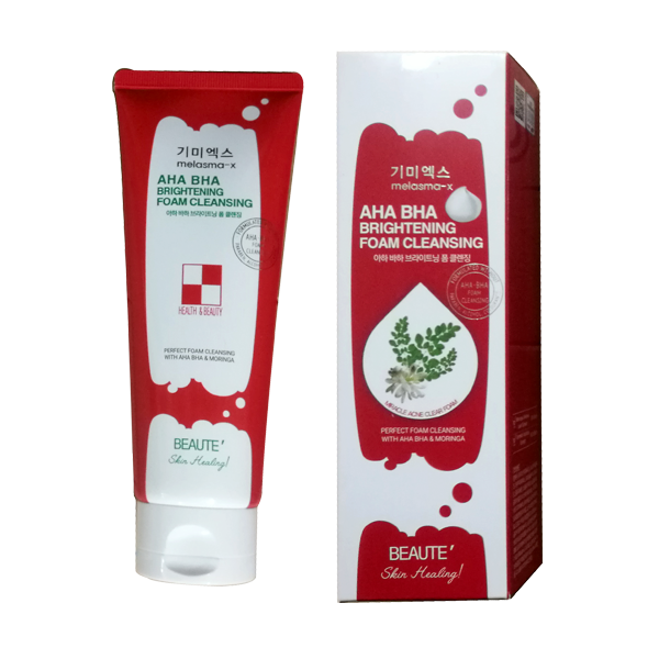 

BEAUTE MELASMA-X AHA BHA BRIGHTENING FOAM CLEANSING Пенка с AHA BHA кислотами для сияния кожи и очищения пор