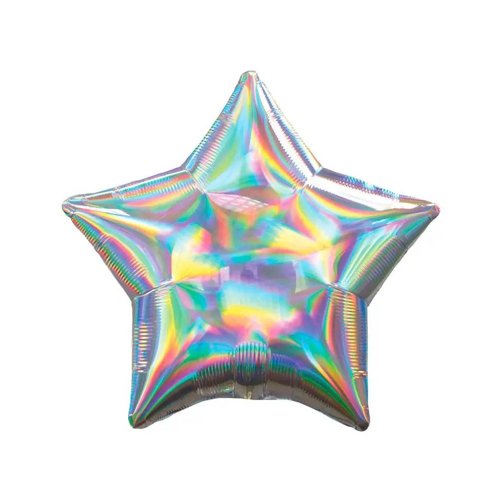 

Фольгированный шар Звезда 18" серебряный голограмма