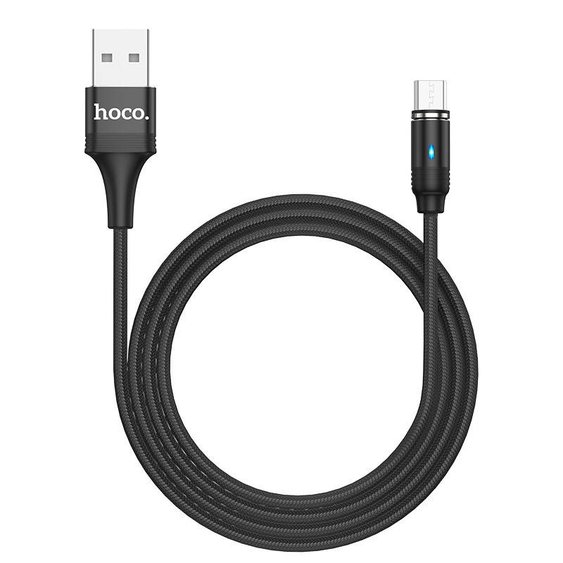 

Кабель HOCO U76 Fresh MAGNETIC for Micro 2,4 A/1,2 m. Black, Черный
