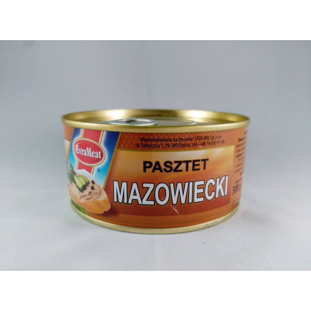 

Паштет МАЗОВЕЦЬКИЙ MAZOWIECKI EVRAMEAT, 300 г