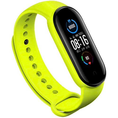 

Фитнес браслет Xiaomi Mi Smart Band 6 Умные часы M6 Черный Салатовый