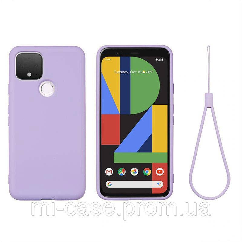 

Силиконовый чехол для Google Pixel 5A 5G Сиреневый софт тач