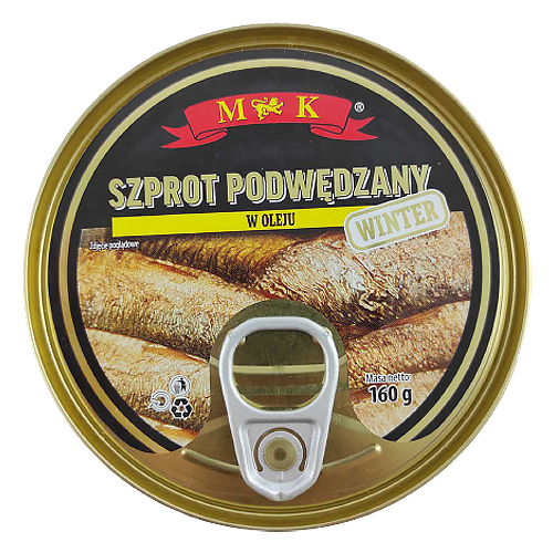 

Шпроти в олії Winter М&К ж/б 160g 36шт/ящ (Код : 00-00004512)