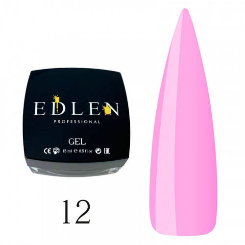 

Гель моделирующий Edlen Builder Gel №12 15 мл, Розовый