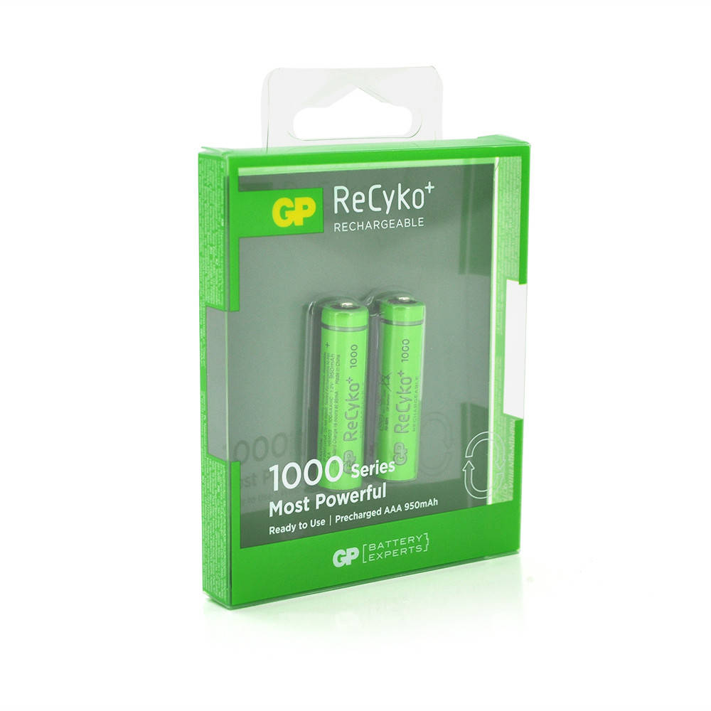 

Аккумулятор АAA GP ReCyko 100AAAHCE-2GBE2, 1000mAh, 2шт в блистере, цена за блистер