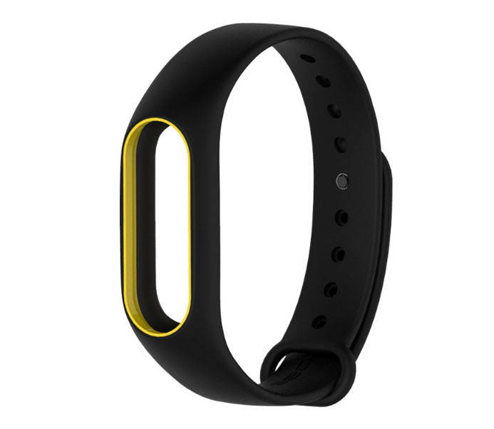 

Силиконовый ремешок Primo для фитнес-браслета Xiaomi Mi Band 2 - Black-Yellow