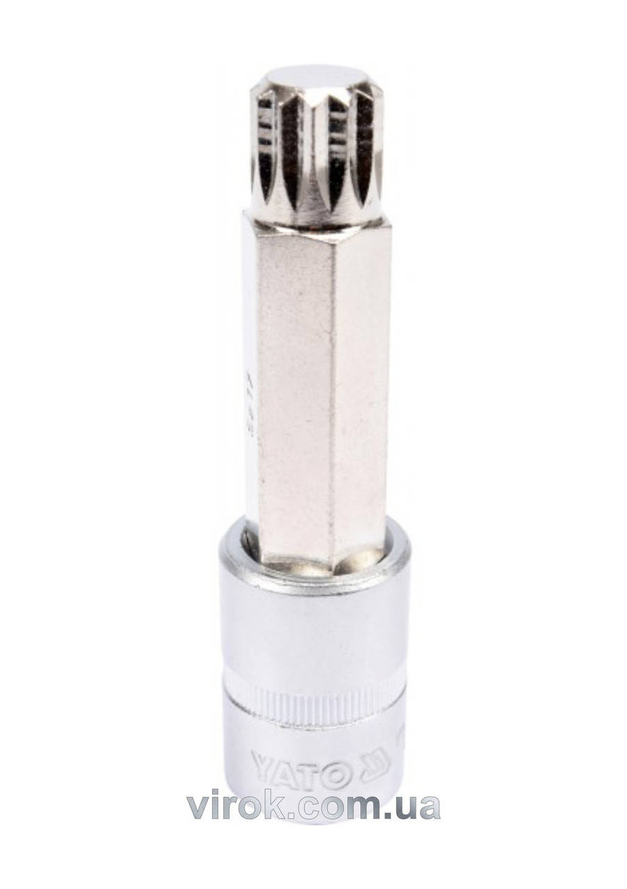 

Головка торцевая с отверточной насадкой SPLINE YATO 1/2" M17 х 100 мм YT-04357