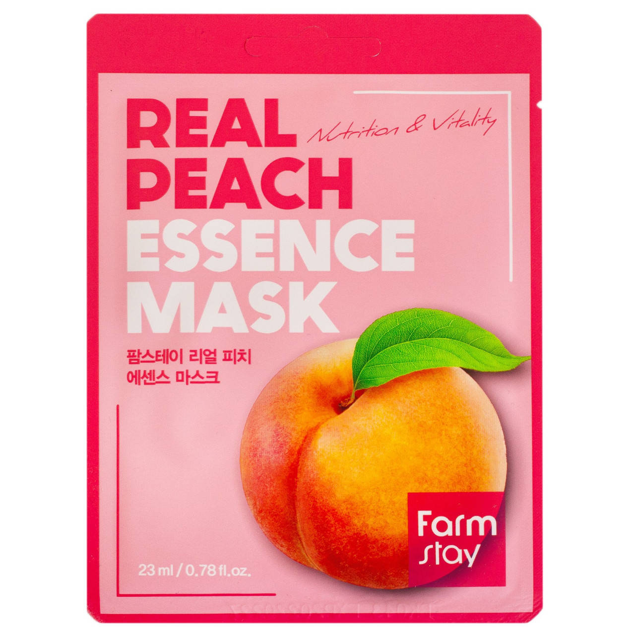 

Тканевая маска с экстрактом персика FarmStay Real Peach Essence Mask 23 ml