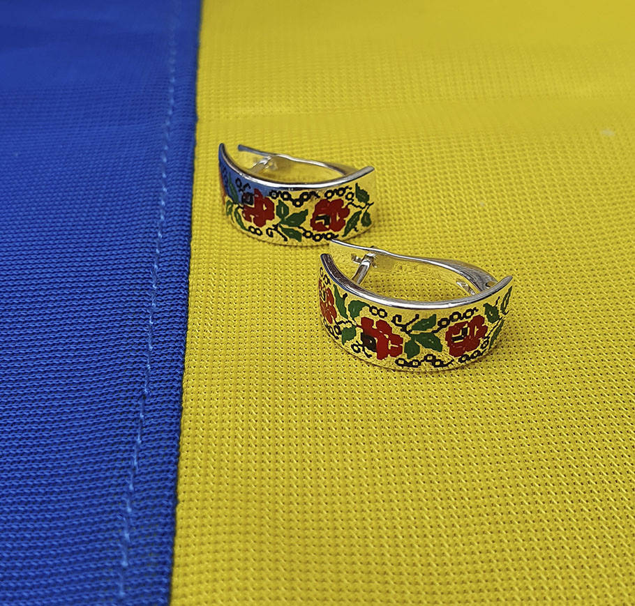 

Серьги Вышиванка