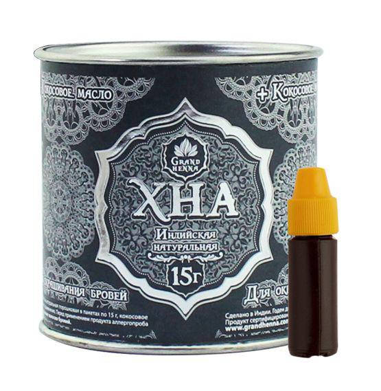

Хна для бровей и тату Grand Henna тон графит