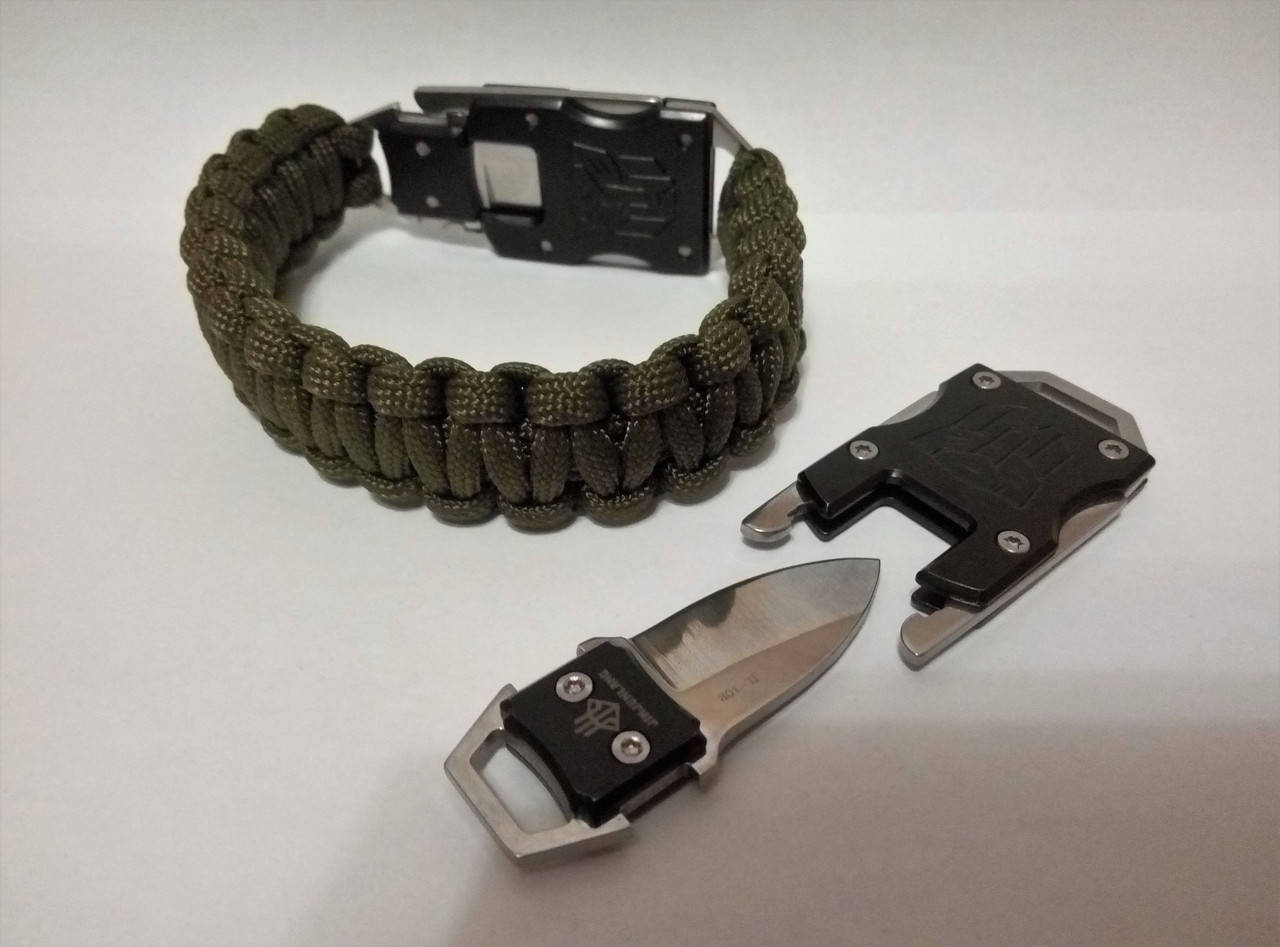 

Браслет выживания из паракорда с ножиком, "Кобра"