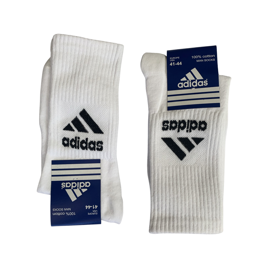 

Носки Adidas высокие спортивные носки Adidas белые тренировочные с логотипом Adidas белый