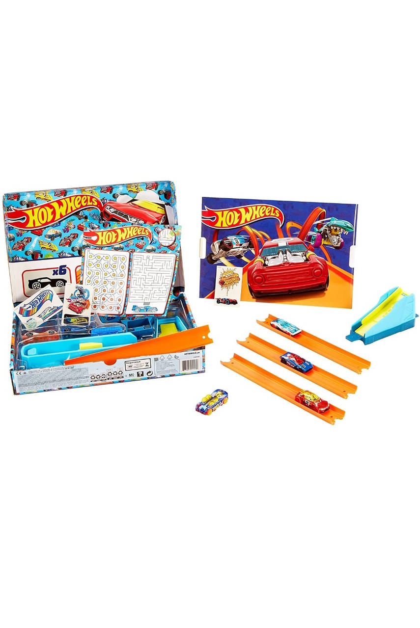 

Трек Hot wheels, подарочный набор Hot Wheels с набором машинок и трассы
