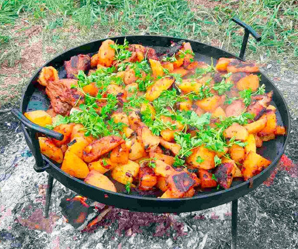 

Сковорода из диска бороны 40см + крышка + чехол + Лопатка в Подарок