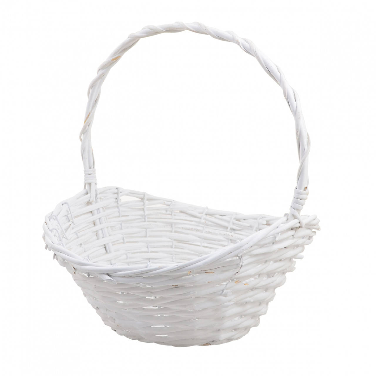 

Корзина из ротанга белая, 30*35*19 см