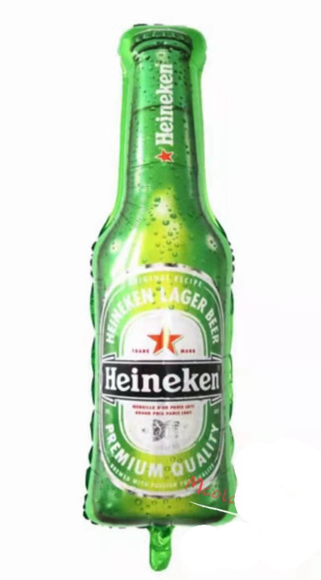 

Фольговані фігурні кулі "Бутылка Heineken" Размер:90см*35см.