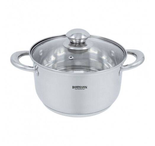 

Кастрюля Bohmann BH-0805-22 4.7 л 22 см, Серый